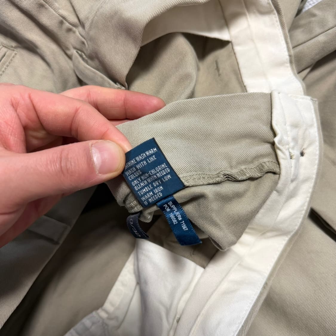 폴로 랄프로렌 코튼 와이드 팬츠 상품이미지4