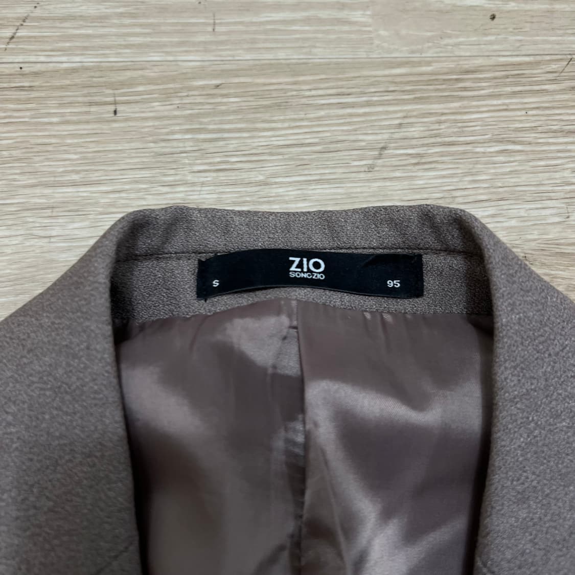 지오송지오 테일러드 블레이저 자켓 [그레이쉬 브라운] M/95 상품이미지4