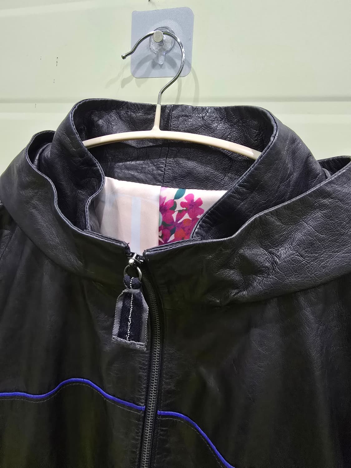 가죽 후드 코트 상품이미지2