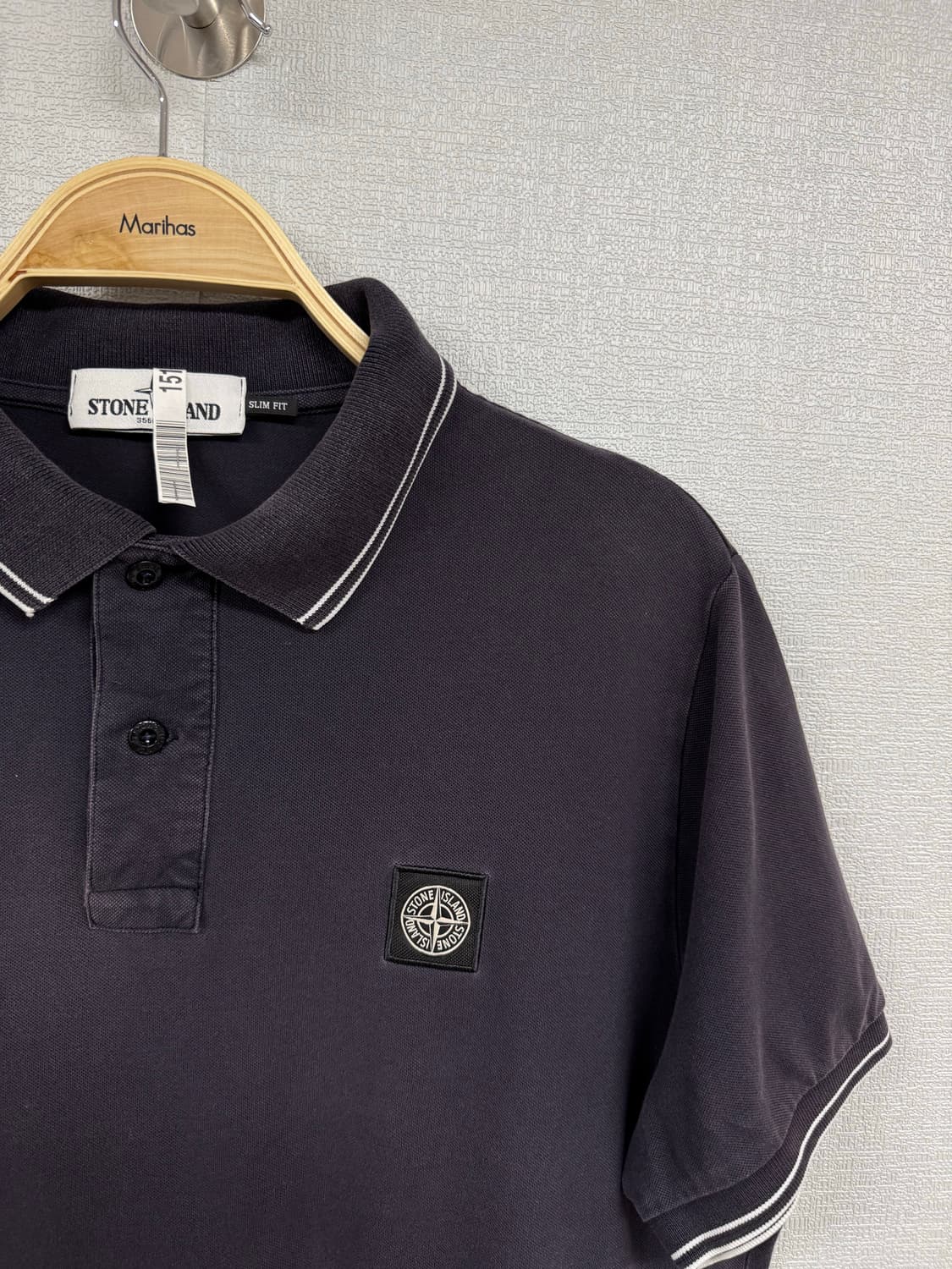 스톤아일랜드 카라 반팔 티셔츠 상품이미지2