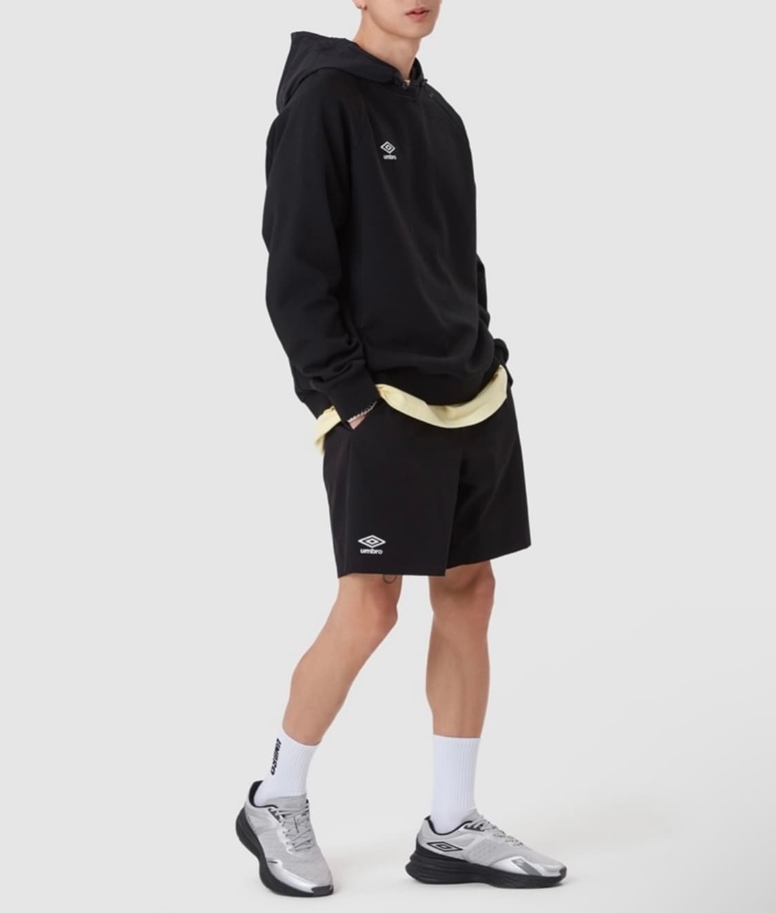 (새상품) 엄브로 하이브리드 레이어드 후드 블랙, 그레이 (2종) 상품이미지7