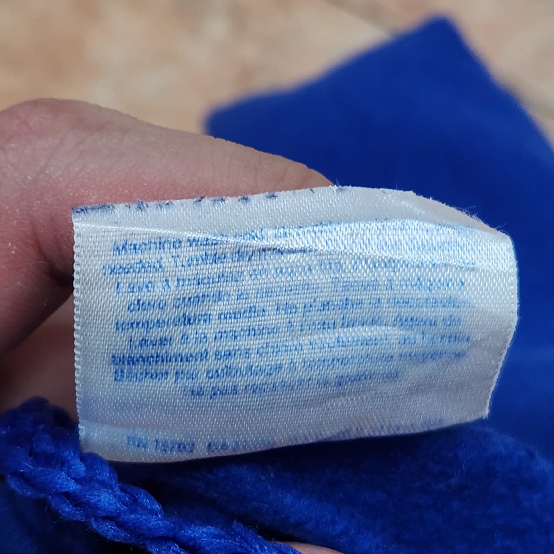 Hanes 빈티지 블루 로고 프린팅 후드티 S 상품이미지4