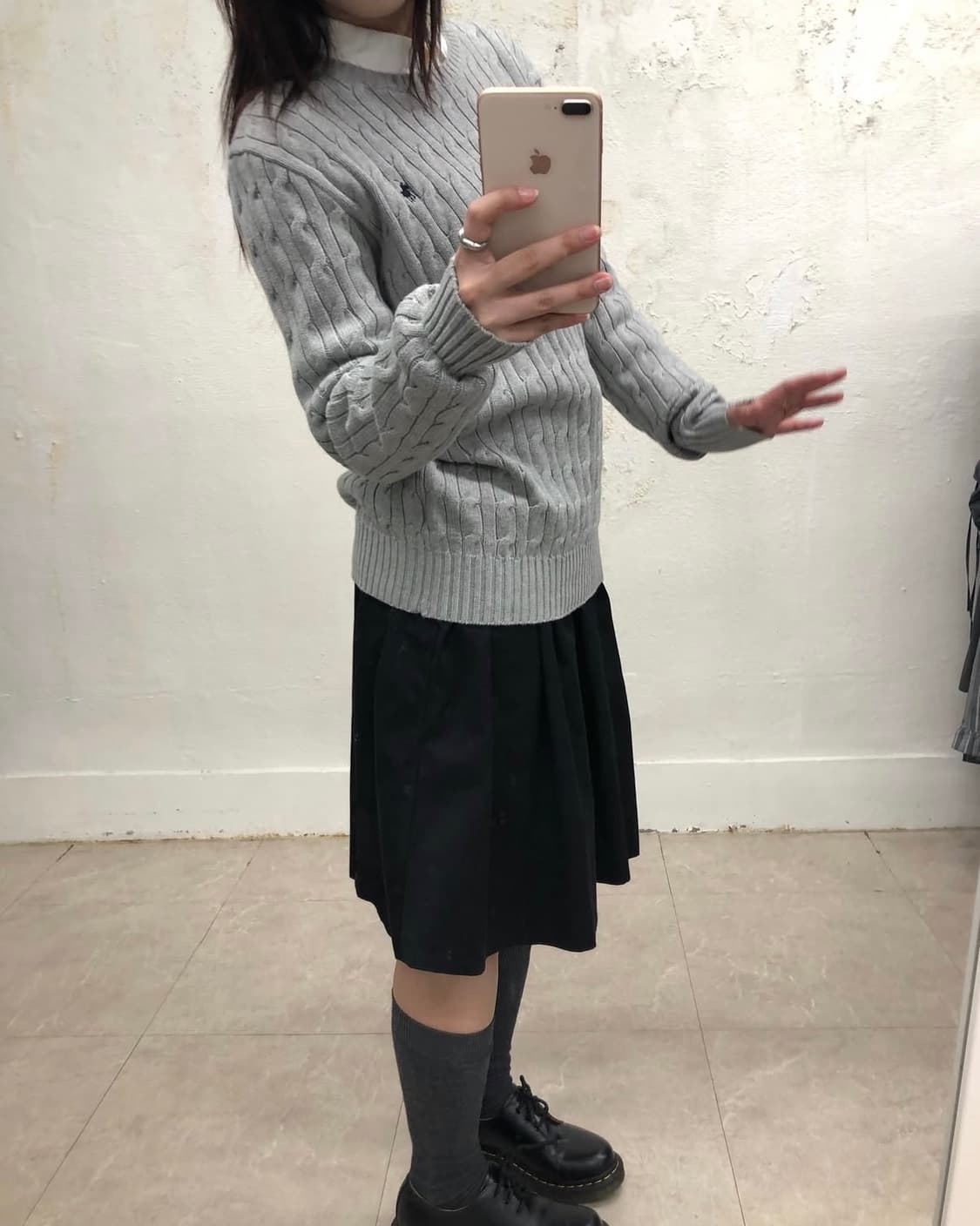 [새상품] 폴로 케이블 니트 상품이미지2