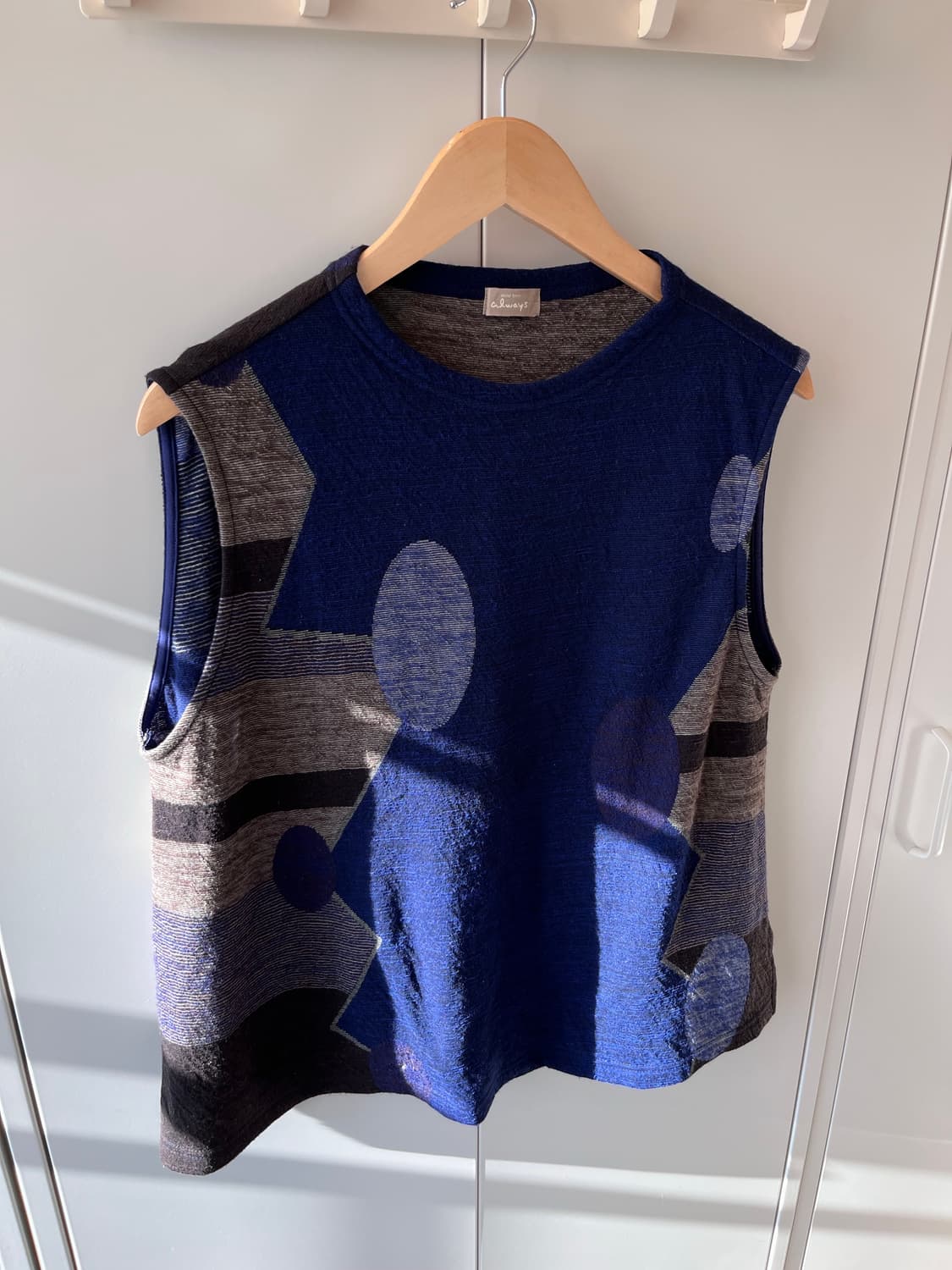 Always 블루 패턴 조끼 슬리브리스 상품이미지7