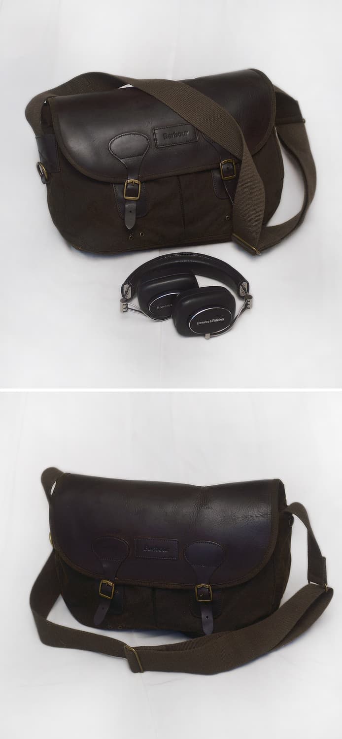 바버 (Barbour) 타라스 왁스 캔버스 레더 숄더.크로스 메신저백 상품이미지2