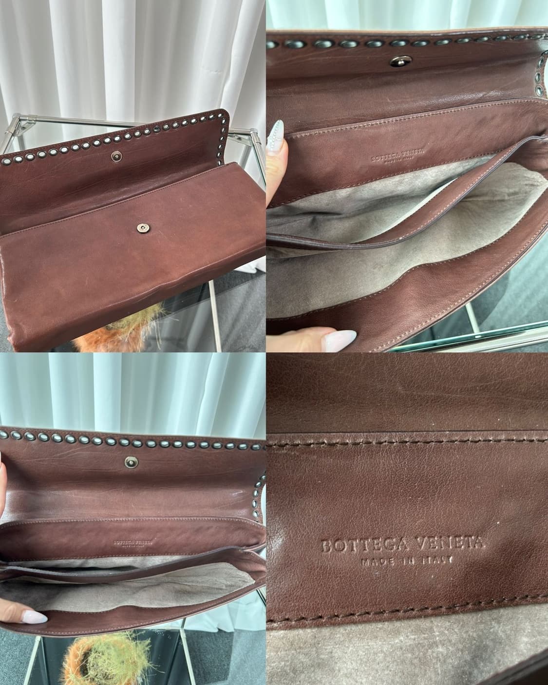 보테가 베네타 우븐 레더 바게트백 상품이미지7