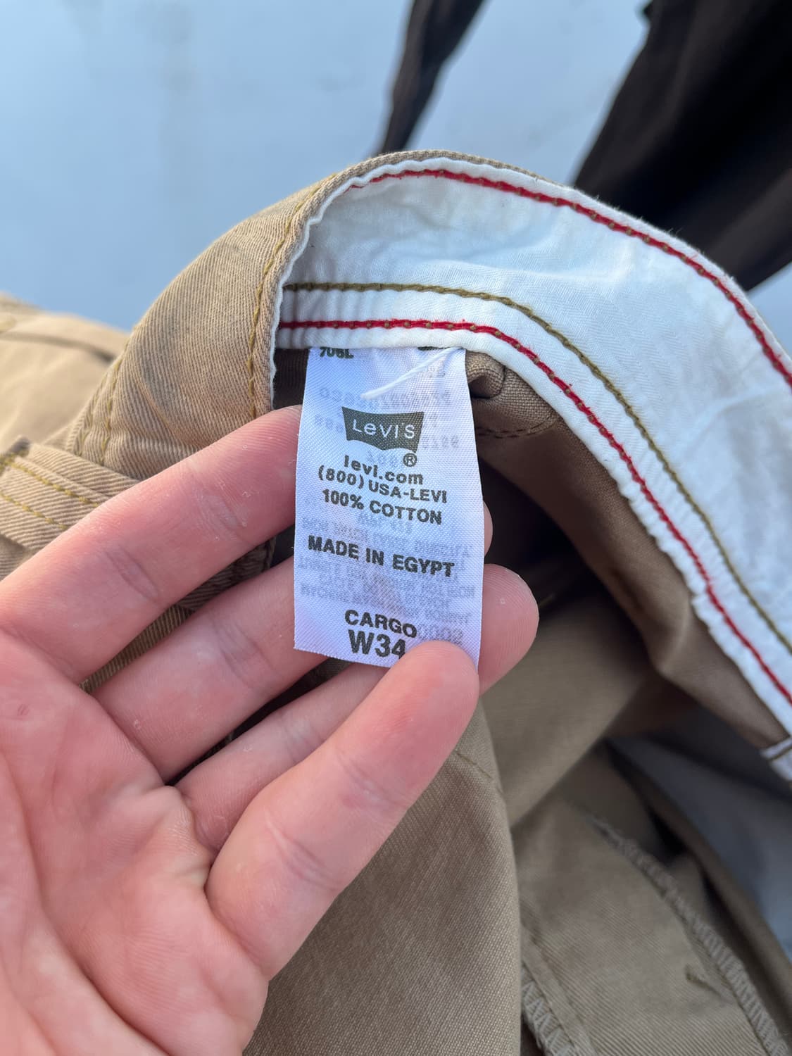 Levi's 베이지 카고 버뮤다 팬츠  상품이미지5