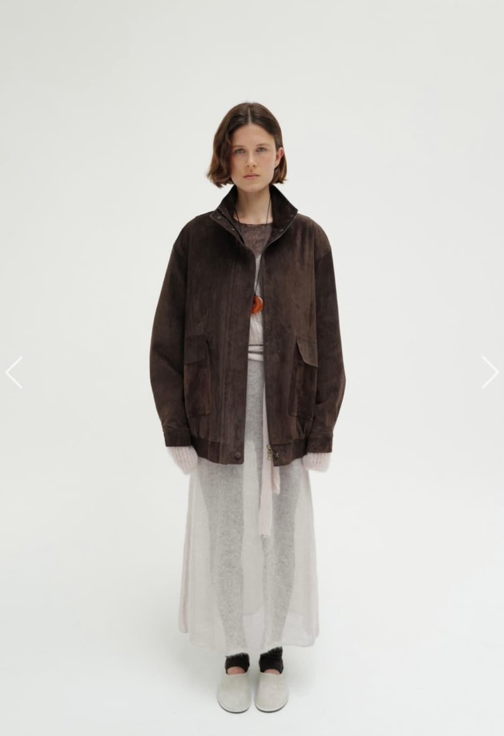 MONOHA 모노하 하이넥 스웨이드 자켓 상품이미지2