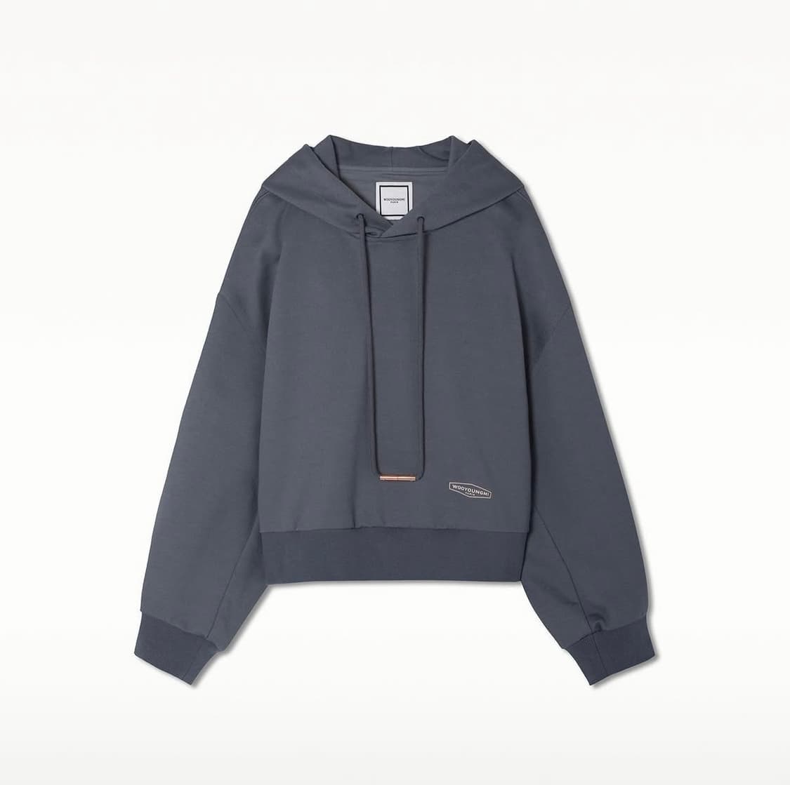 우영미 21F/W 그레이 백로고 후드 티셔츠 38 (95) 상품이미지1