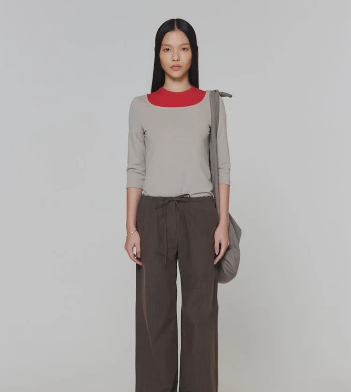 아모멘토 Scoop Neck Short Sleeve 티셔츠 상품이미지1