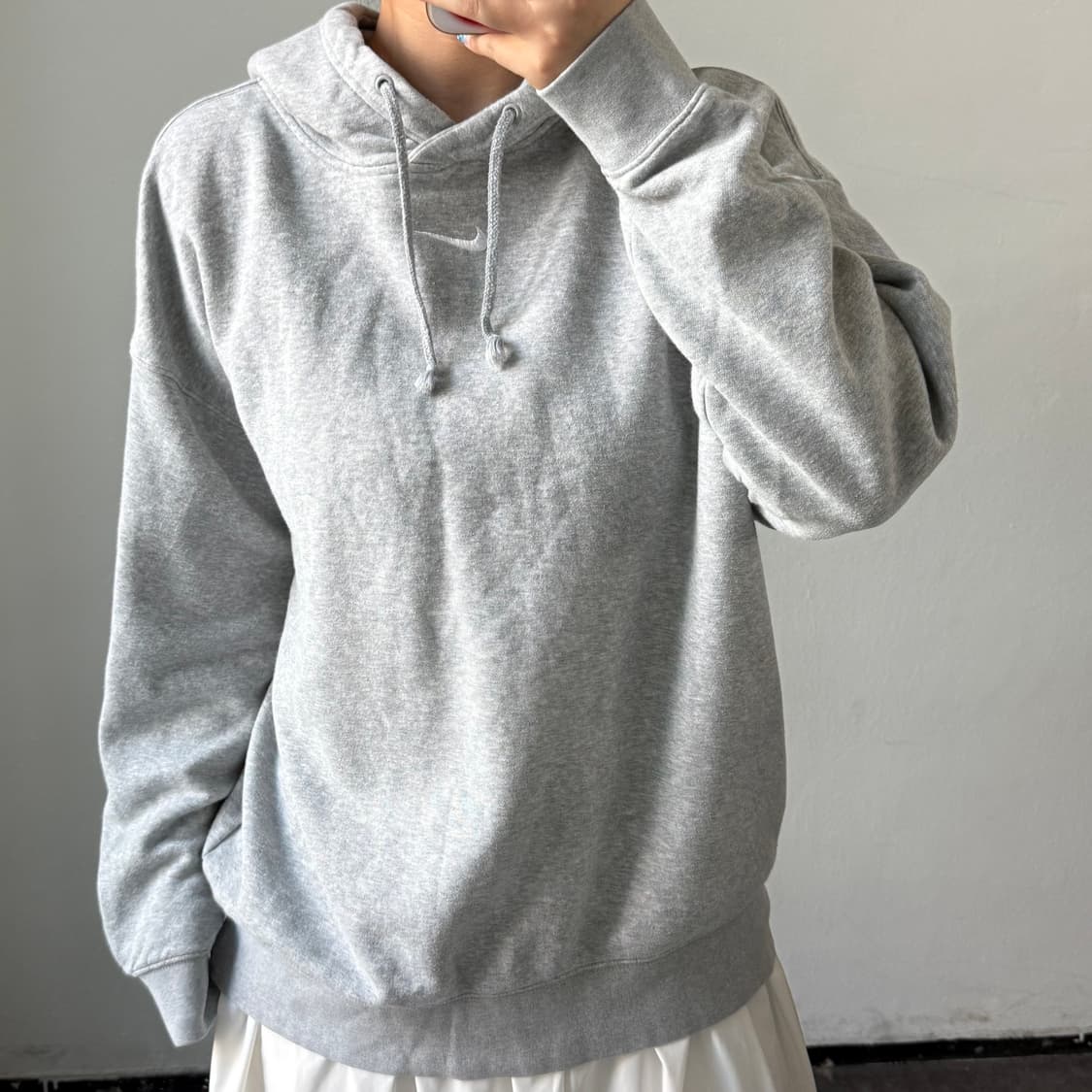 [L] 나이키 그레이 후드티 상품이미지2