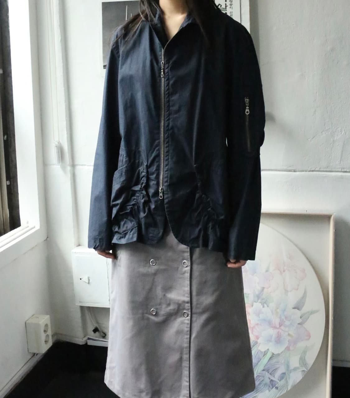 마리떼 프랑소와 저버 드레이프 봄버 자켓 상품이미지1