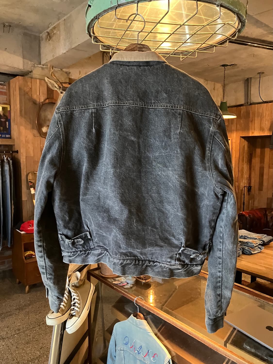 80s USA 폴로 랄프로렌 2세대 블랙 데님 자켓 상품이미지5