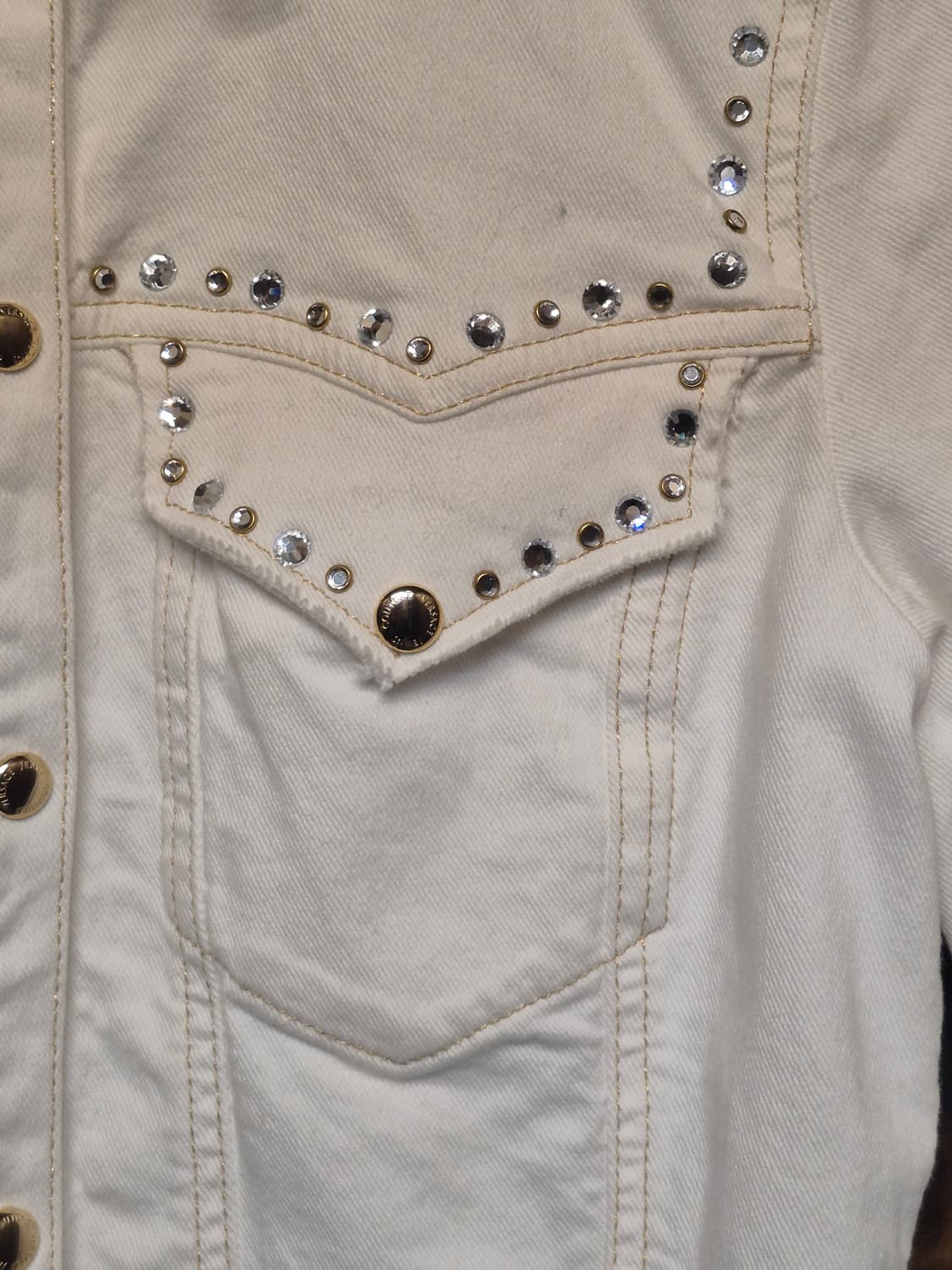 VERSACE JEANS WHITE DENIM SHIRT  상품이미지5