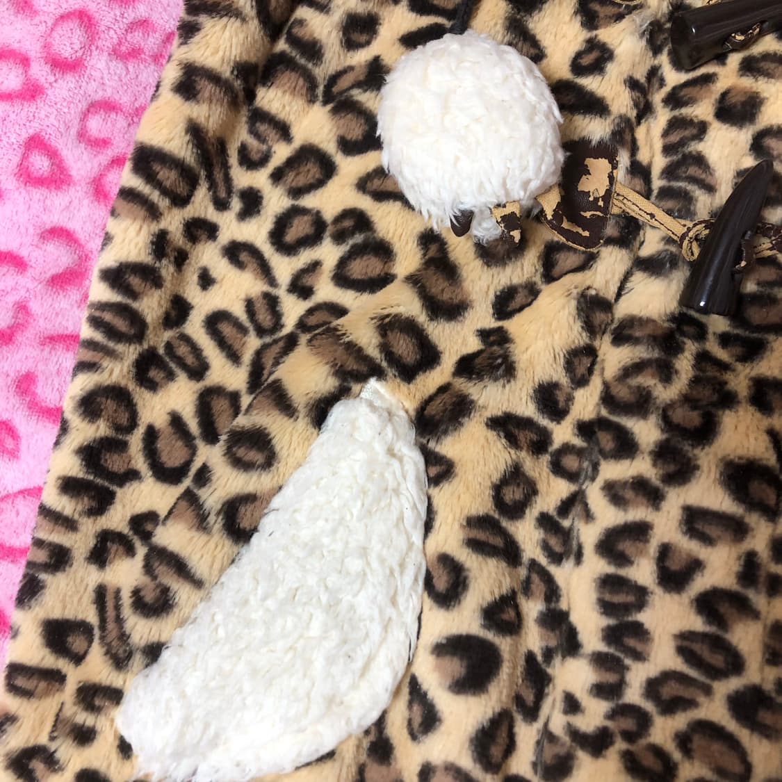 빈티지 갸루 털 퍼 곰 조끼 베스트 후드 후디 폼폼 아우터 자켓 상품이미지7