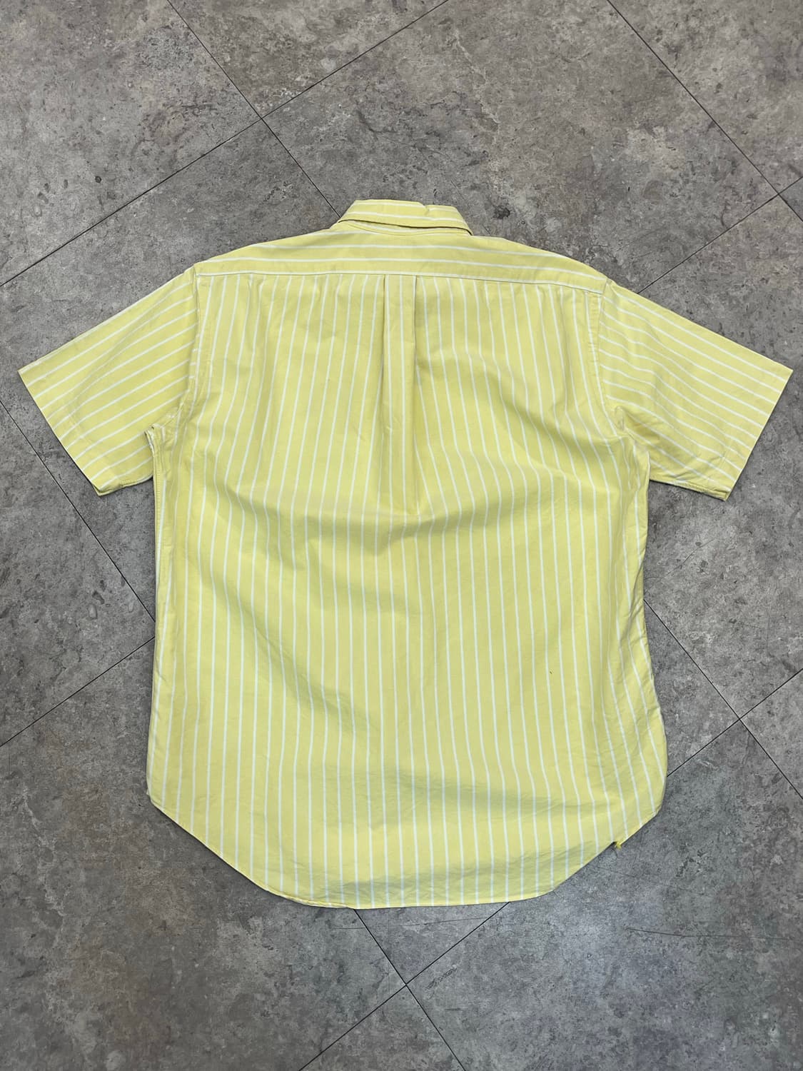 폴로 랄프로렌 스트라이프 반팔 셔츠 옐로우 90 #csz3351 상품이미지8