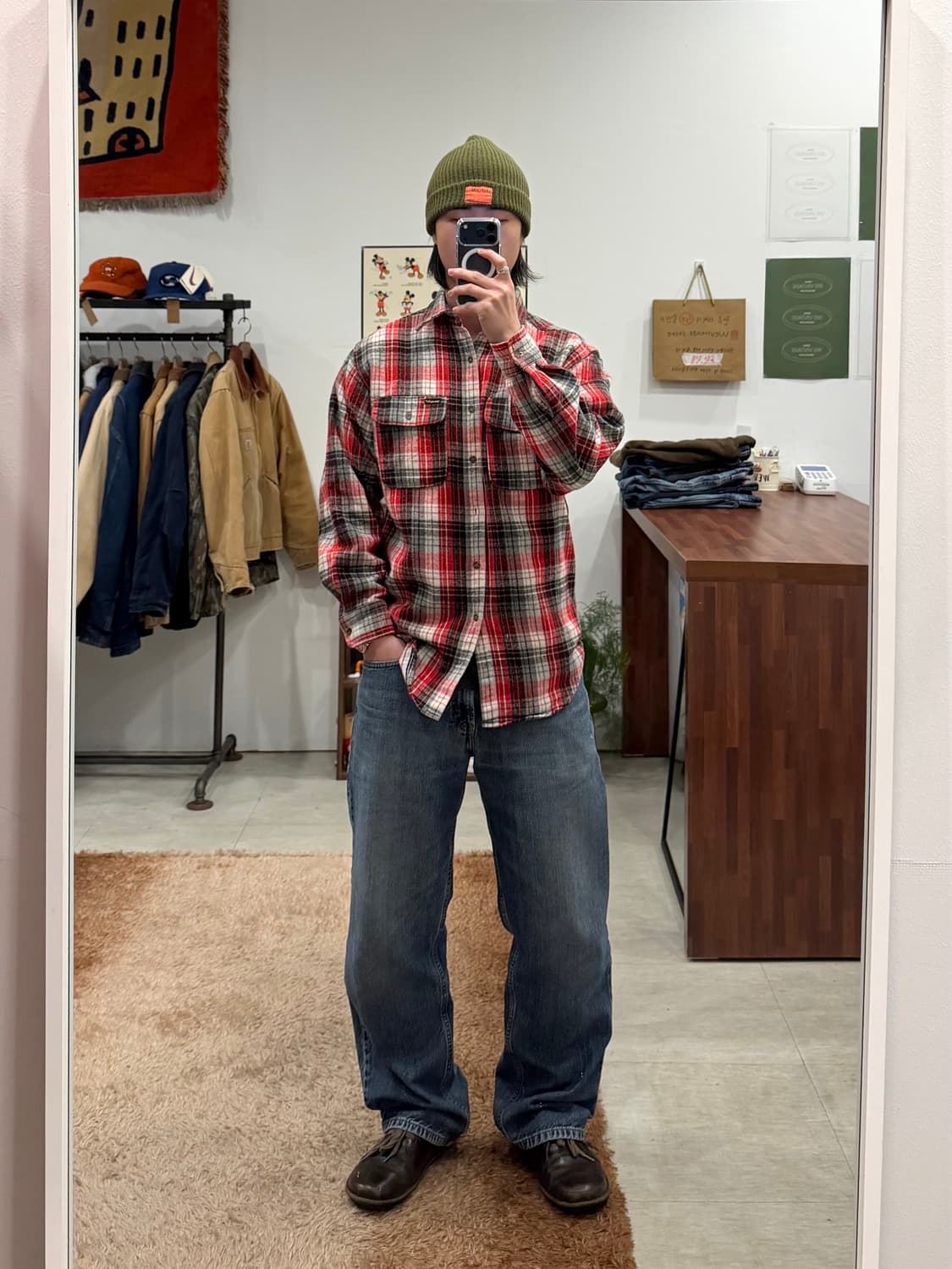 Wrangler 랭글러 플란넬 체크 셔츠 상품이미지2