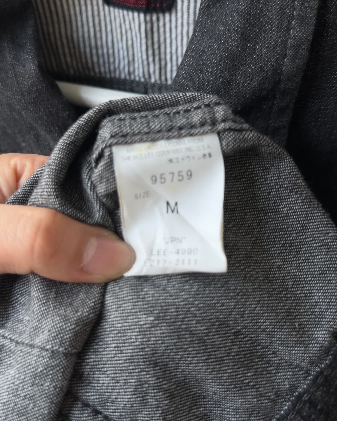 [LEE] black jean jacket 상품이미지5