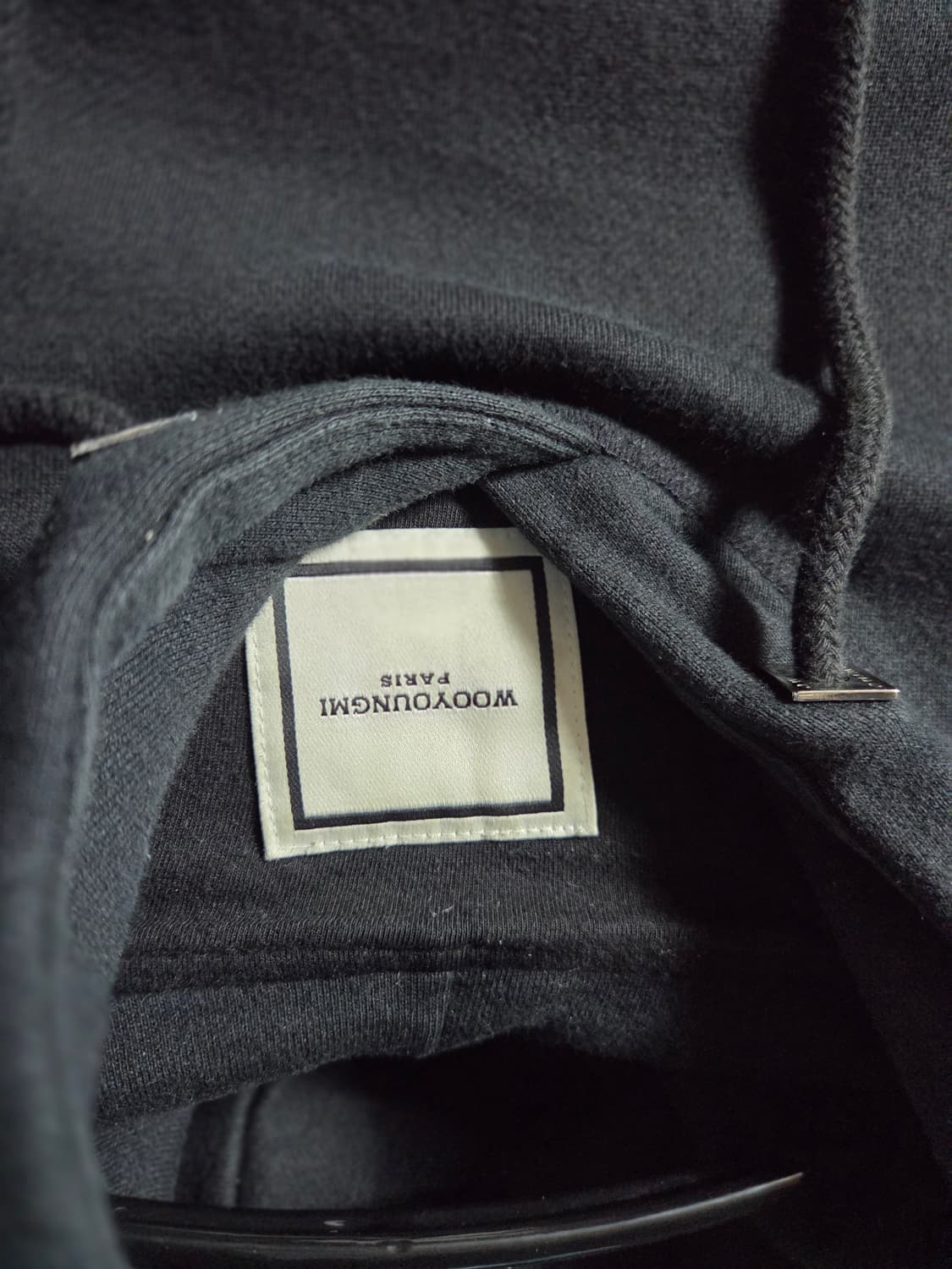 우영미 백로고 후드티 46사이즈(95~100) 상품이미지4