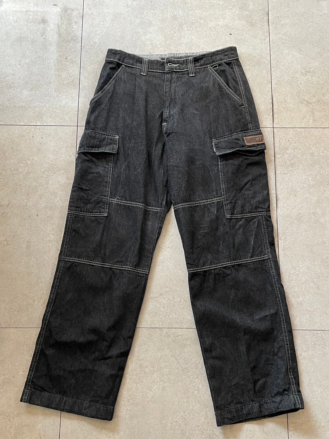  폴로 랄프로렌 블랙 데님 카고 와이드 팬츠 상품이미지2