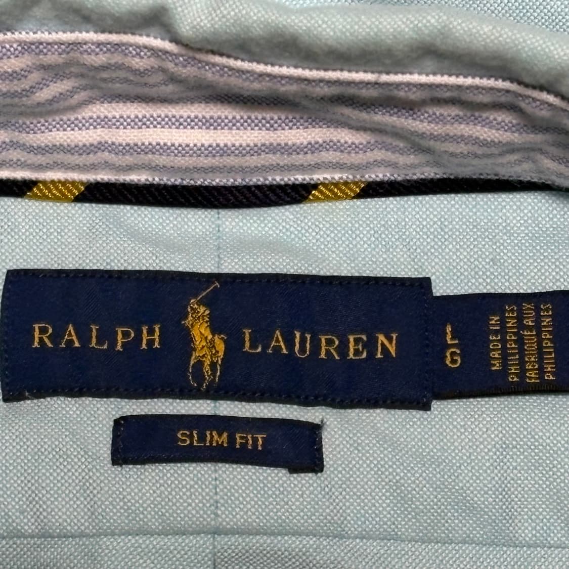 L 폴로랄프로렌 슬림핏 민트 셔츠 상품이미지4