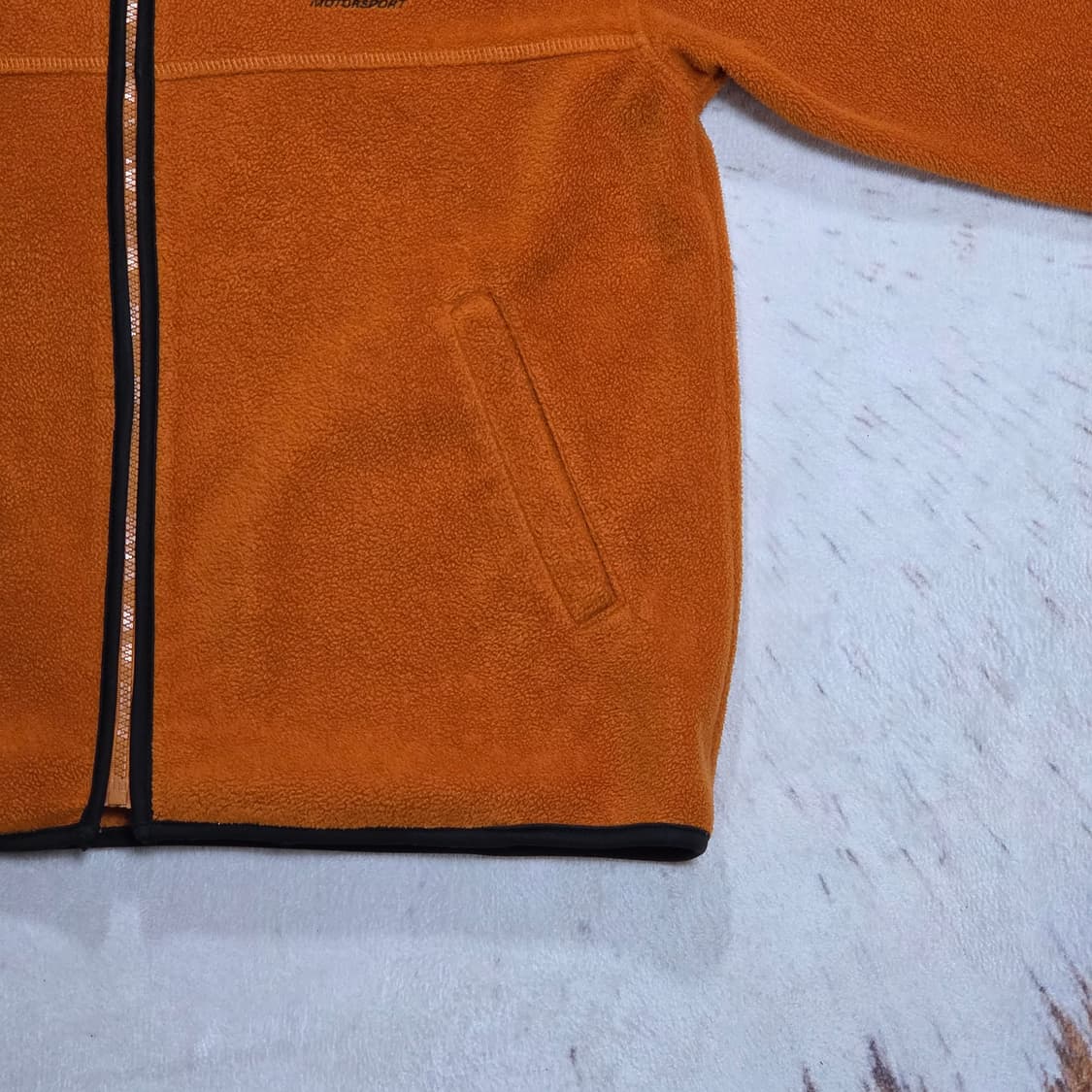 일본 빈티지 던롭 오렌지 자수 후리스  상품이미지3