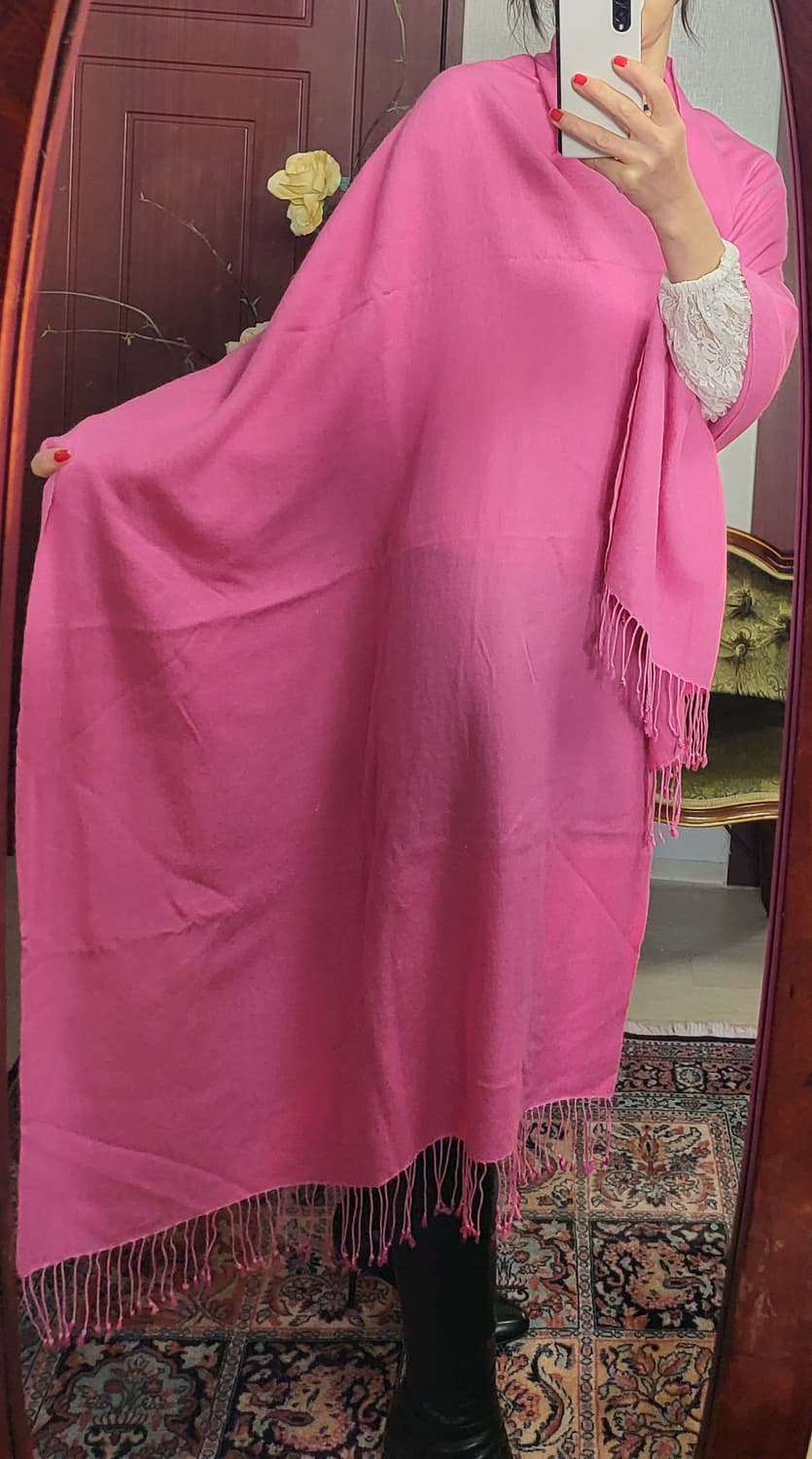 100% 캐시미어 빅숄 스카프  상품이미지3