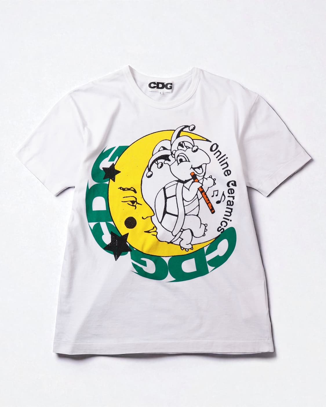 [Online Ceramics x CDG] 문 터틀 프린팅 티셔츠  상품이미지1