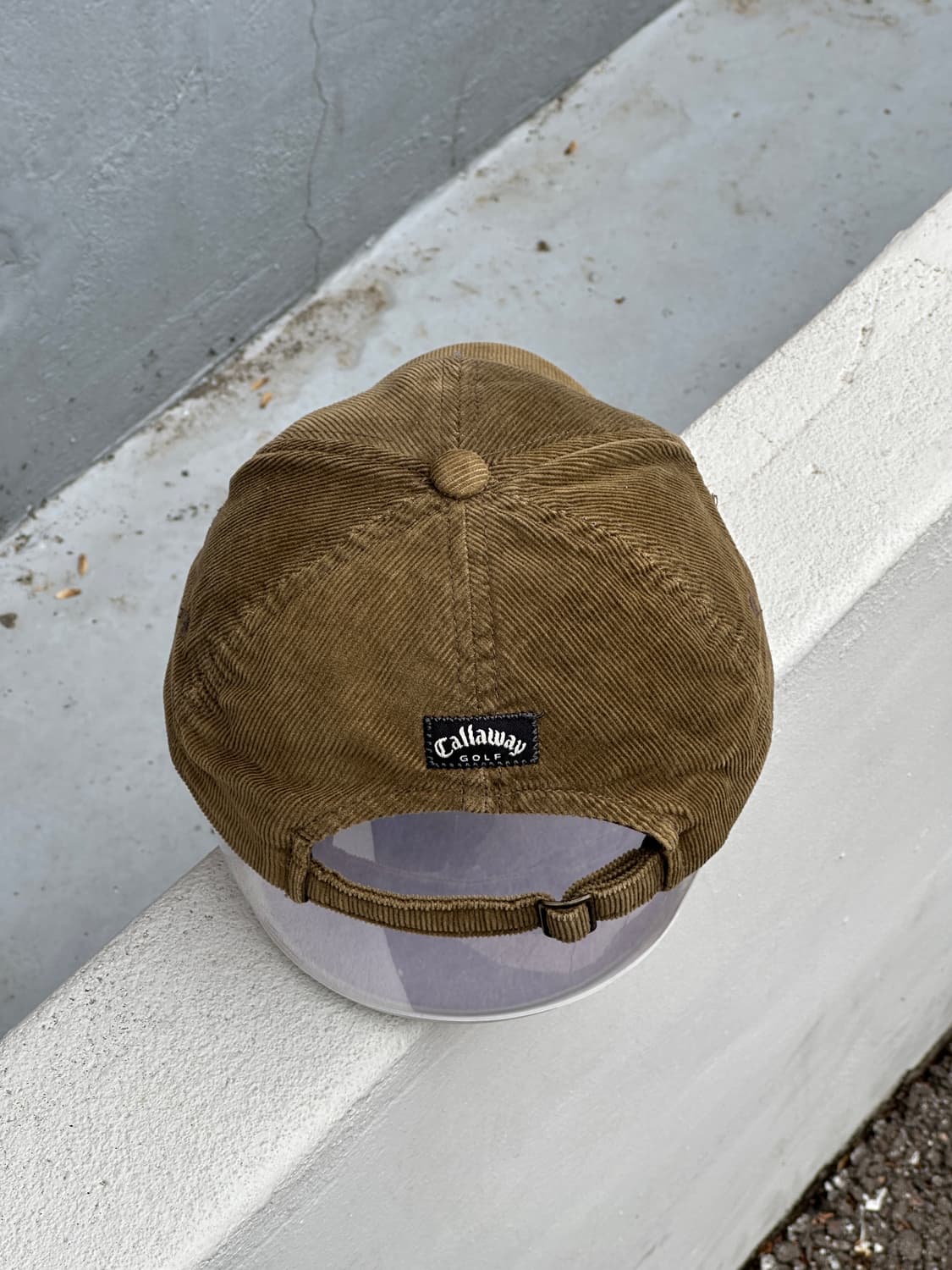 [F] 캘러웨이 로고 코듀로이 볼캡 모자 상품이미지4