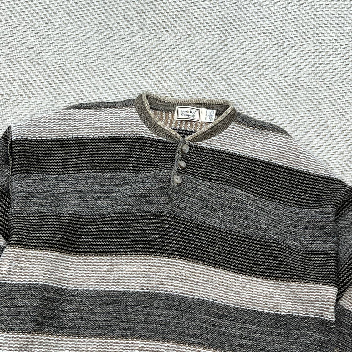 bugle boy company 스트라이프 헨리넥 니트 r2960 상품이미지3
