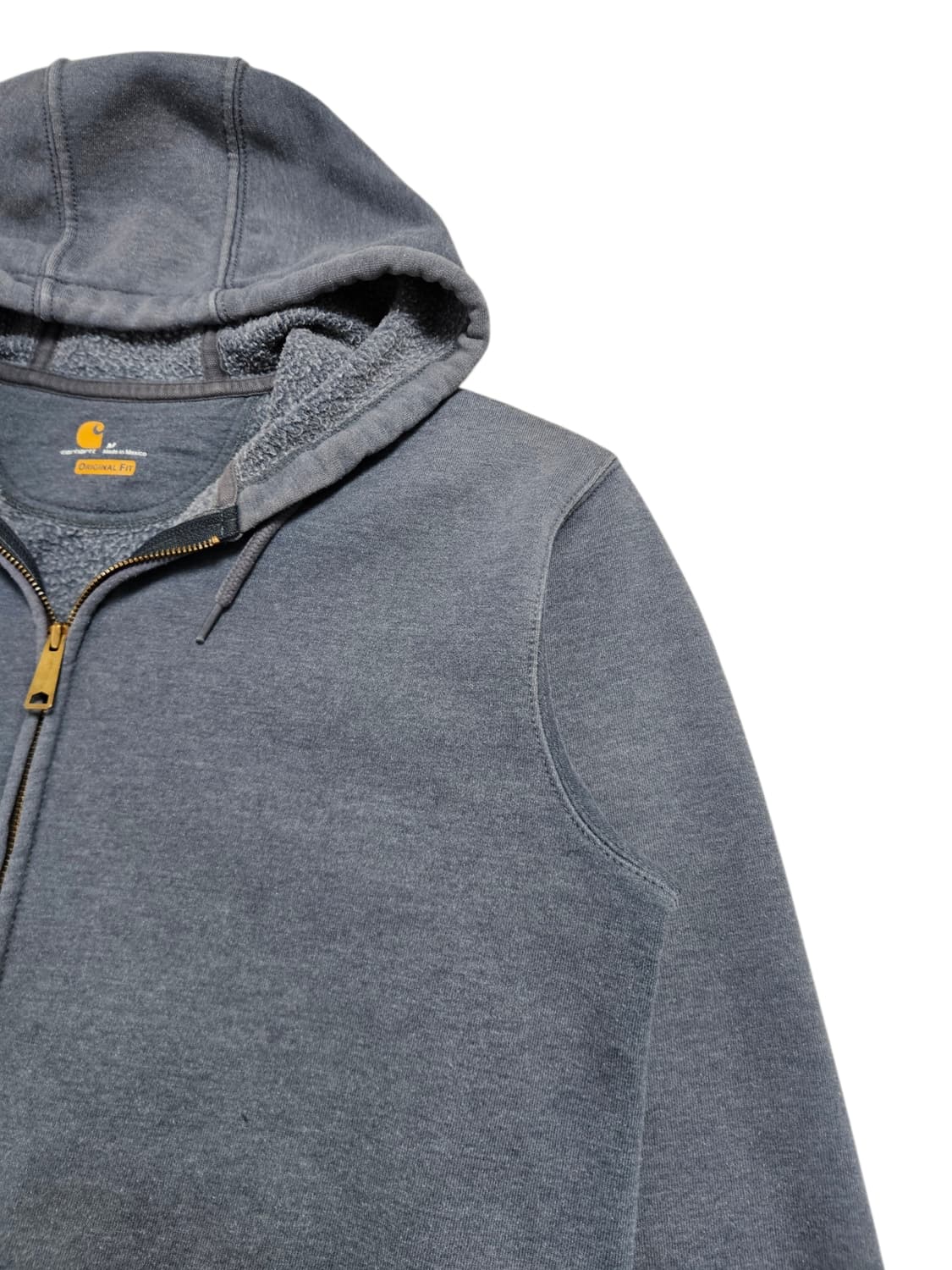 칼하트 기모 후드 집업 그레이 상품이미지2
