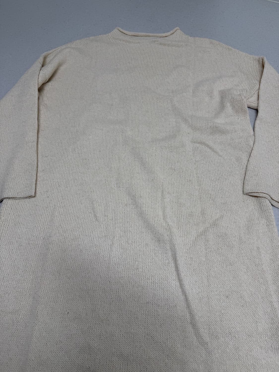 NIDO 25PS Simple Turtleneck Dress, Ecru 상품이미지10