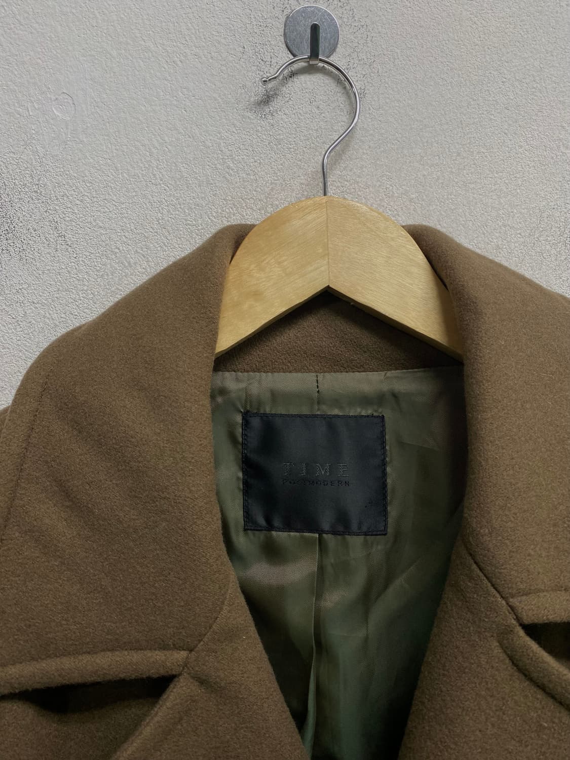 타임옴므 금장 사선 울코트 95 상품이미지6