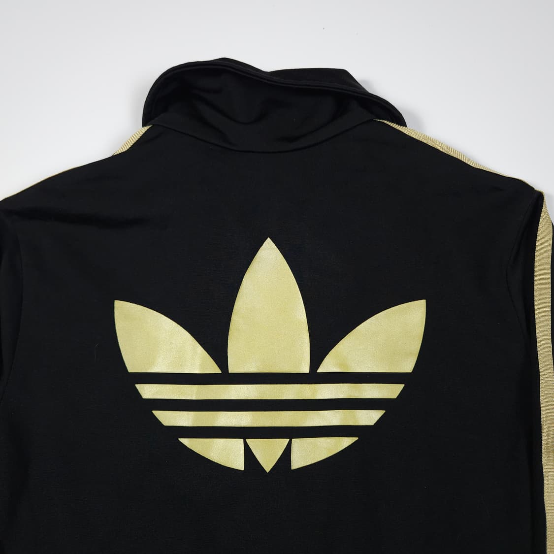 아디다스 파이어버드 빅로고 트랙탑 검/금 상품이미지4