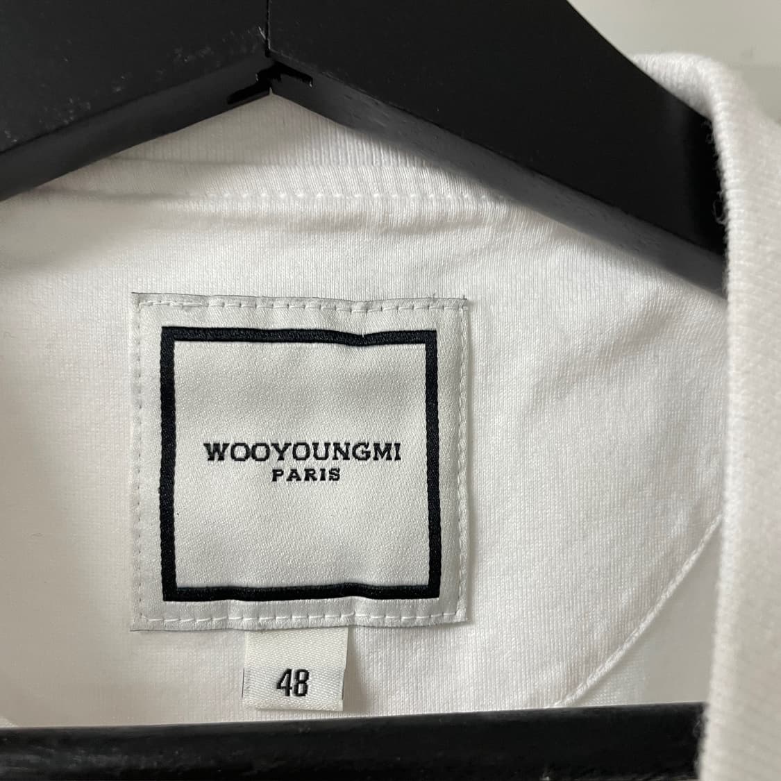 우영미 백로고 반팔 티셔츠 화이트 48 상품이미지6