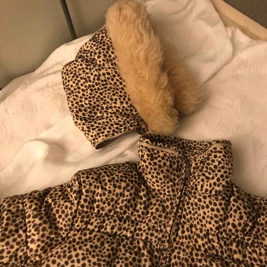 Moschino 모스키노 갸루 레오파드 퍼 패딩 상품이미지6