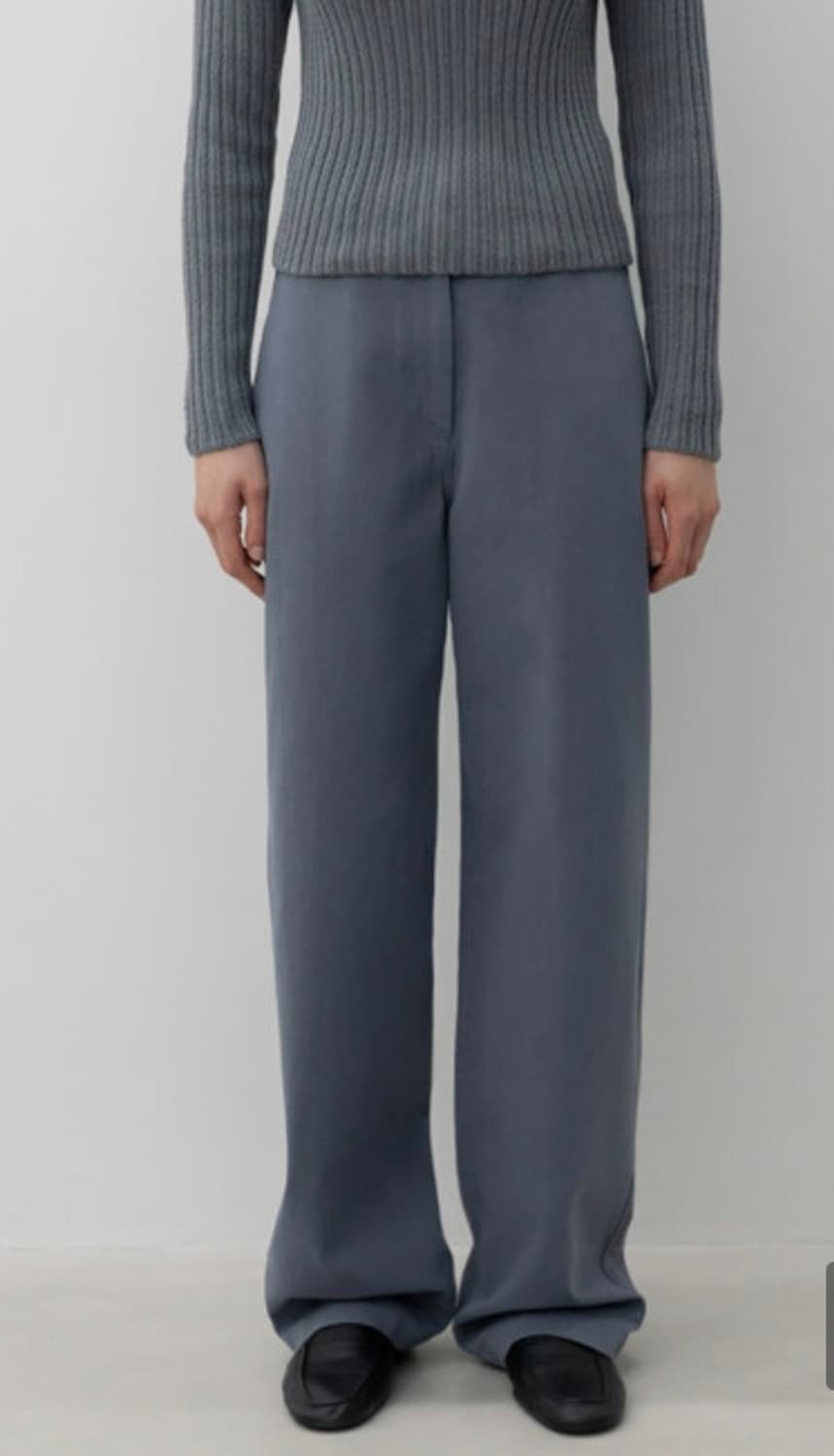 Lfm Curve Cotton Pants (Blue Gray) 새제품 상품이미지1