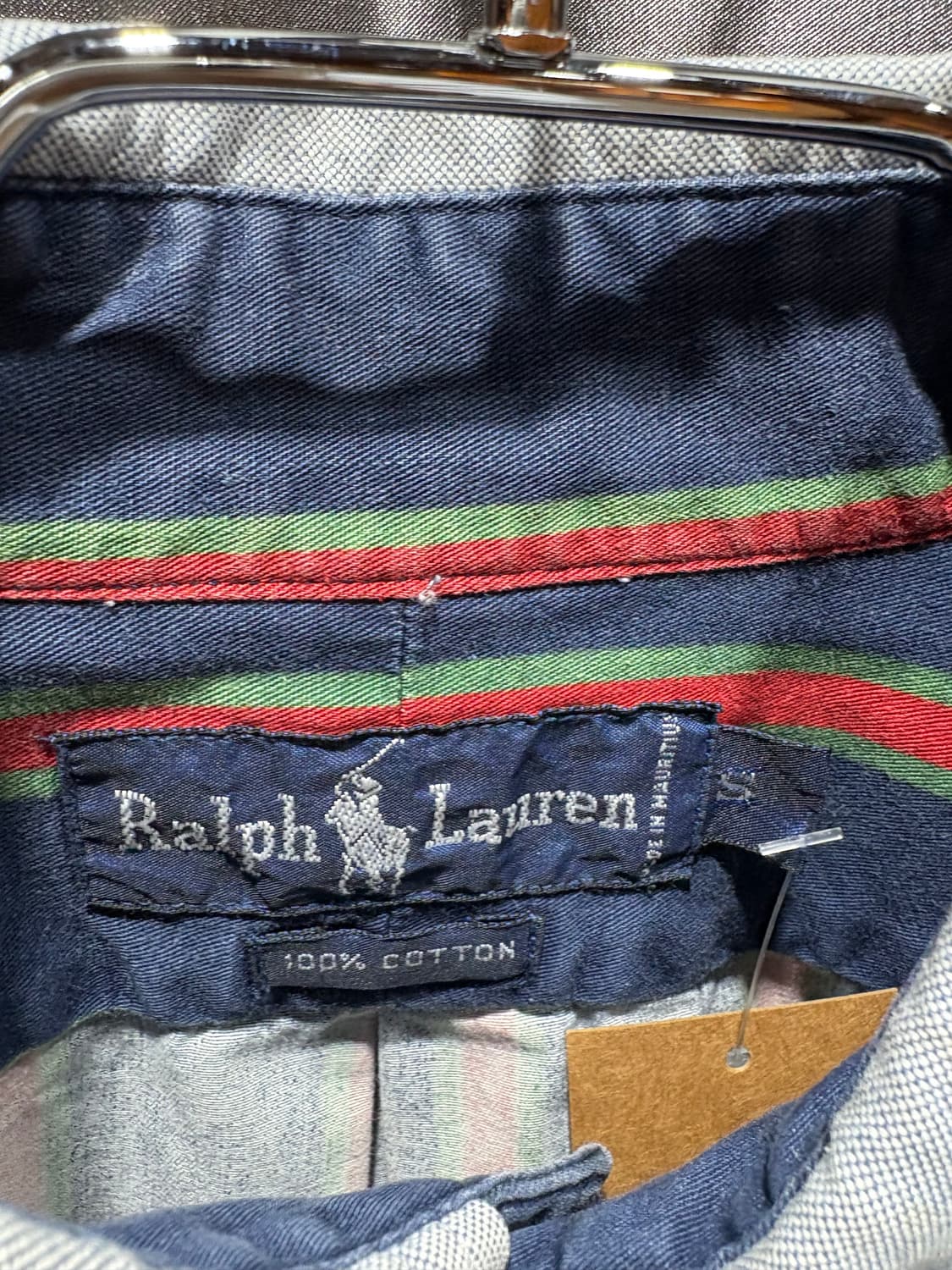 S 폴로랄프로렌 웨스턴 스트라이프 배색 셔츠 상품이미지5