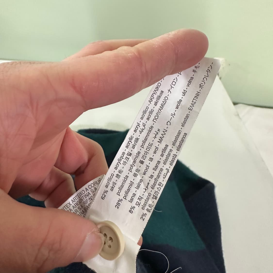 M 자라 네이비 단가라 카라 니트 상품이미지7