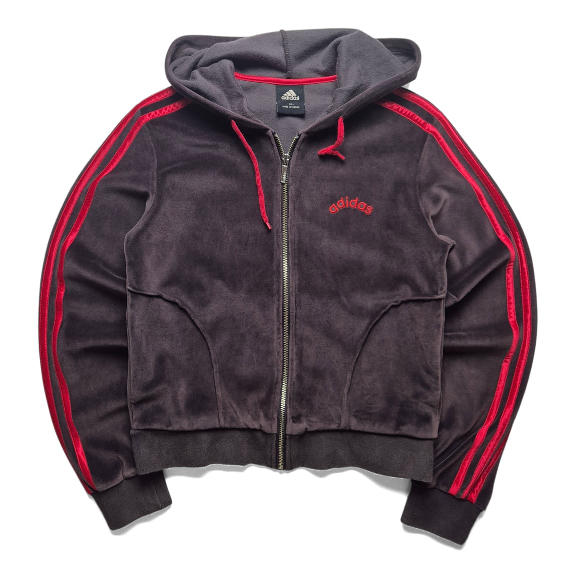 [95] 아디다스 벨벳 트랙탑 후드져지 셋업 상품이미지2