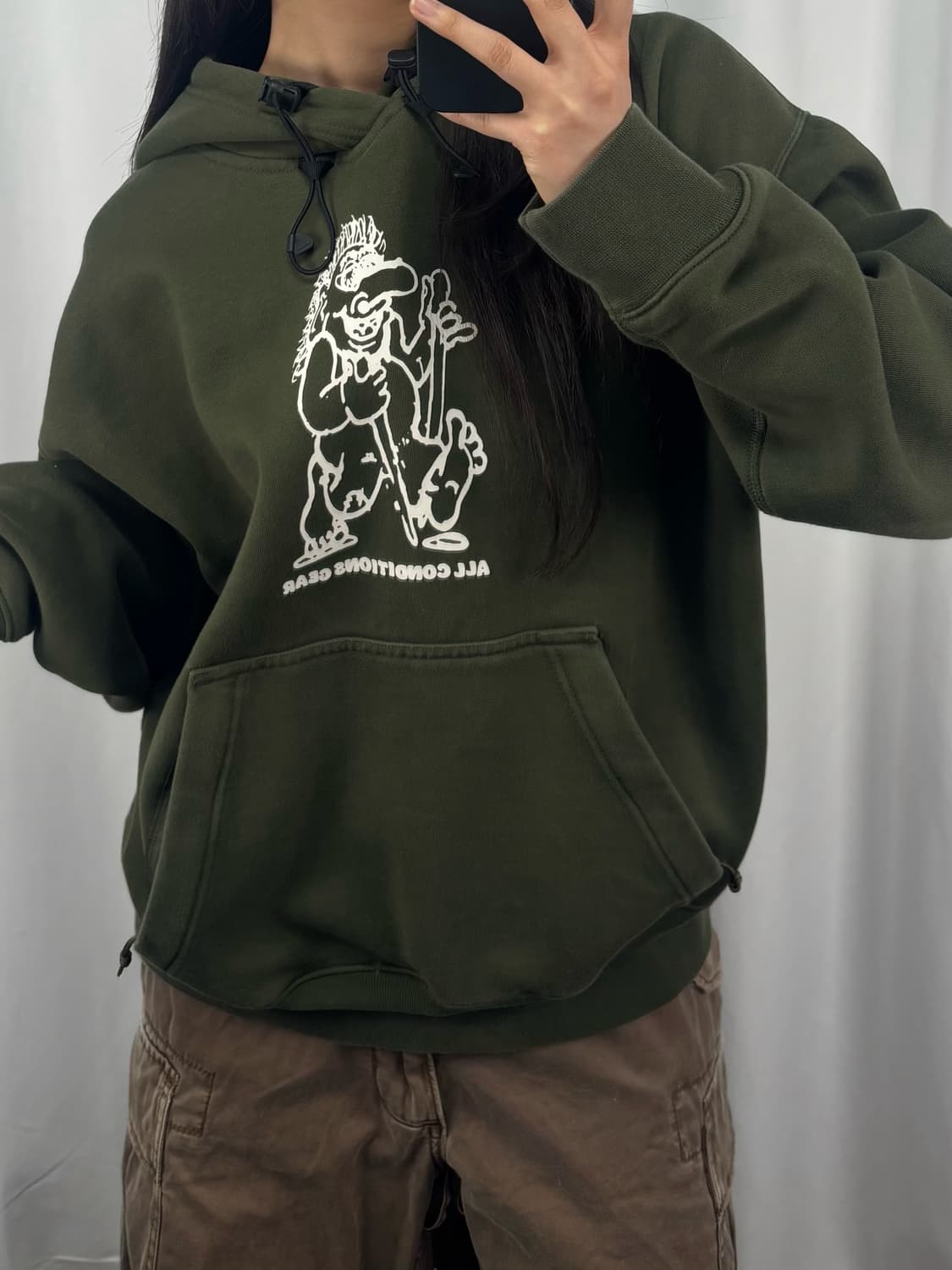 나이키 ACG 써마핏 카키 후드티 상품이미지2