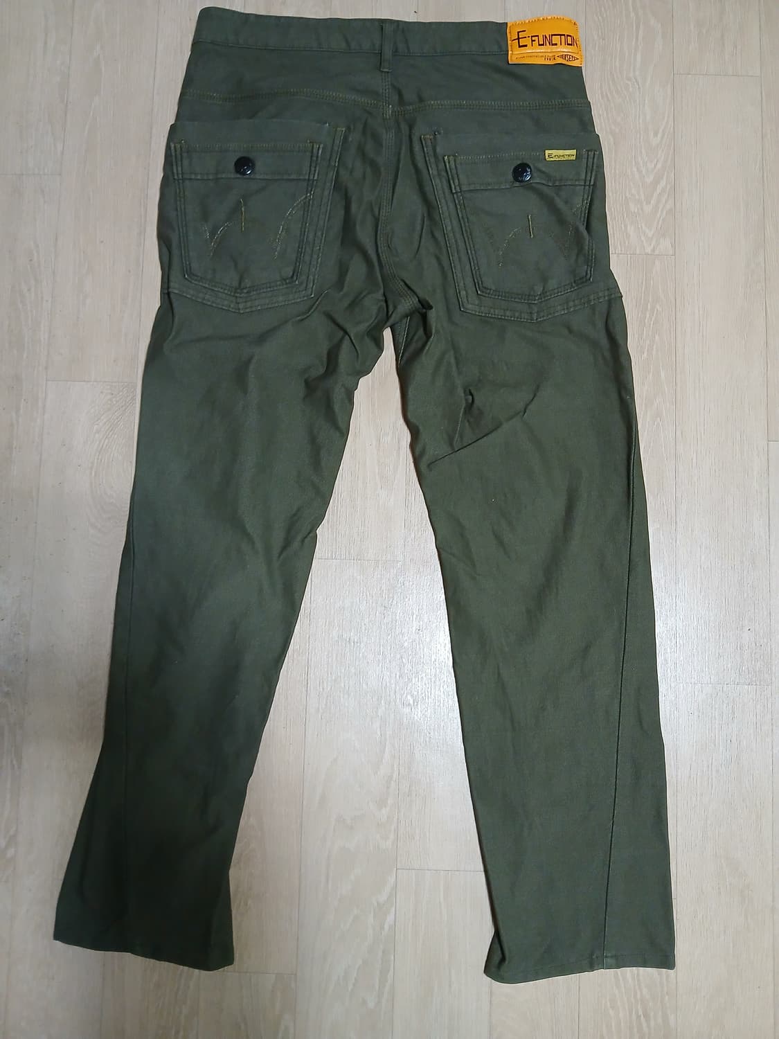 [L/32-33] EDWIN E-FUNCTION 져지즈 올리브 캔버스 팬 상품이미지2