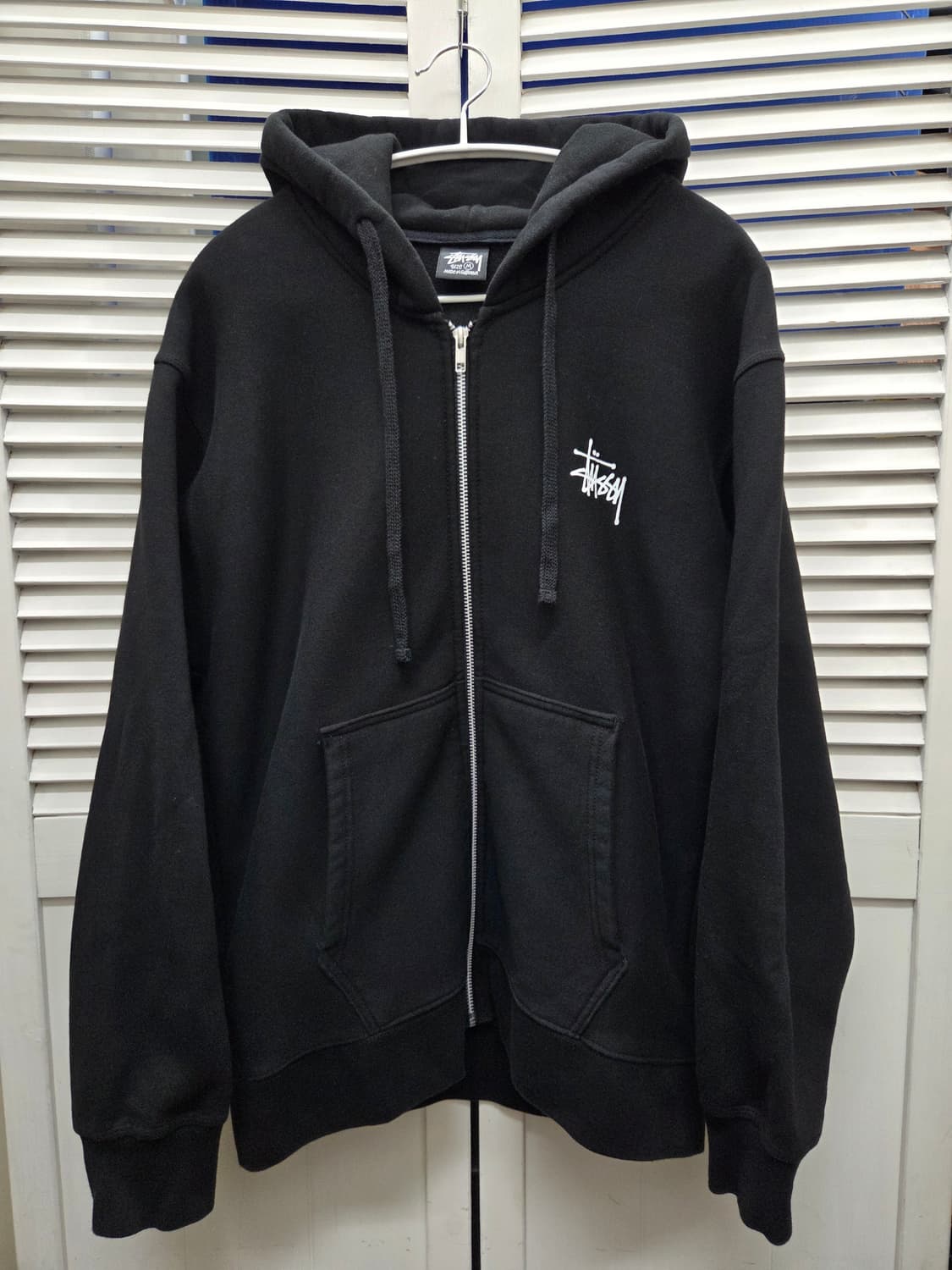 스투시 베이직 후드 집업 상품이미지1