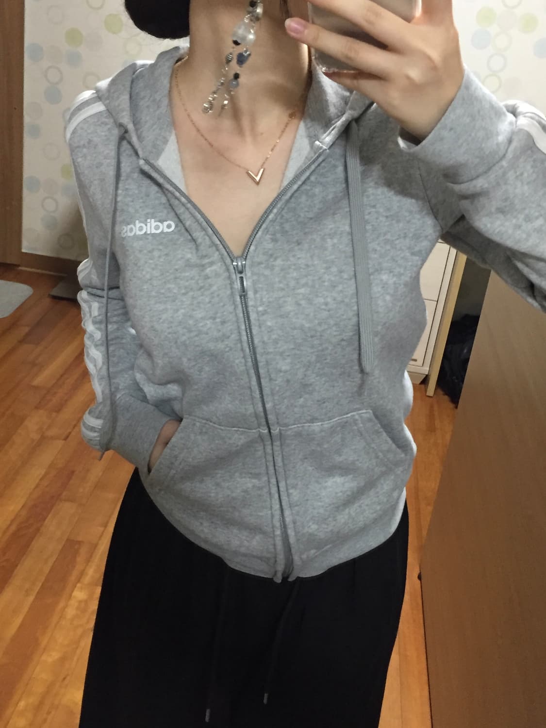 아디다스 에센셜 후드집업 상품이미지1