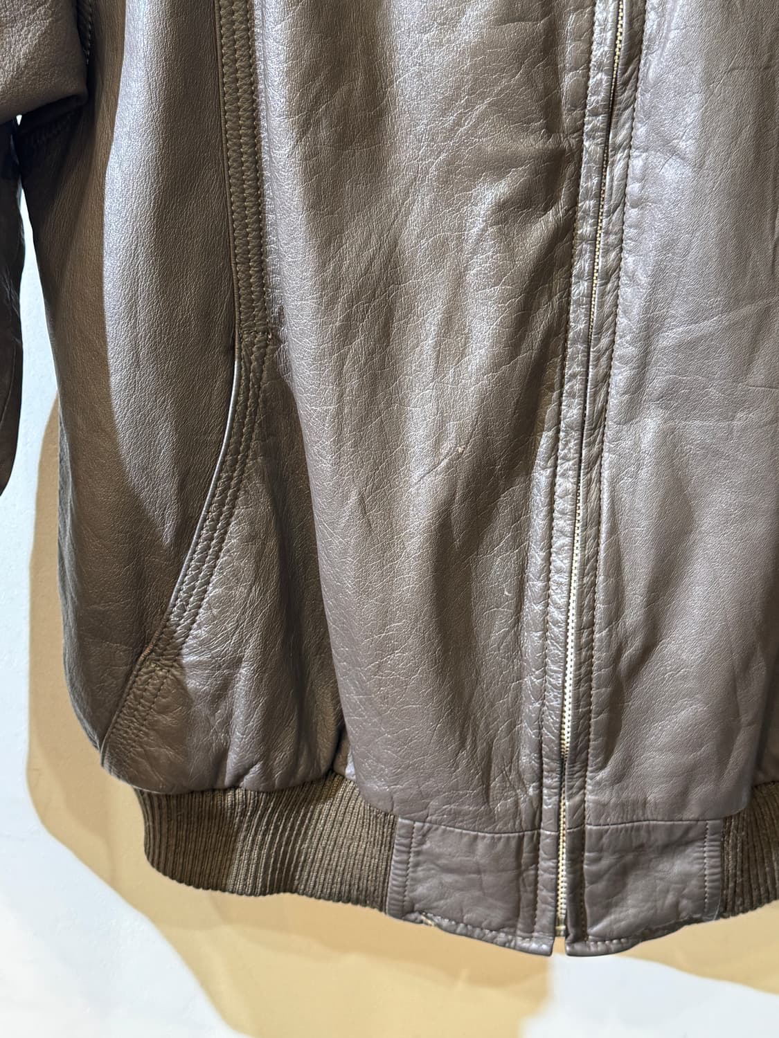 빈티지 소가죽 집업 자켓(O58) 상품이미지6