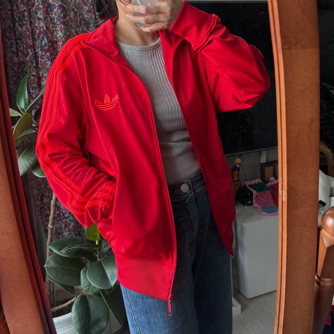 아디다스 레드 오렌지 파이어버드 져지 95 상품이미지4