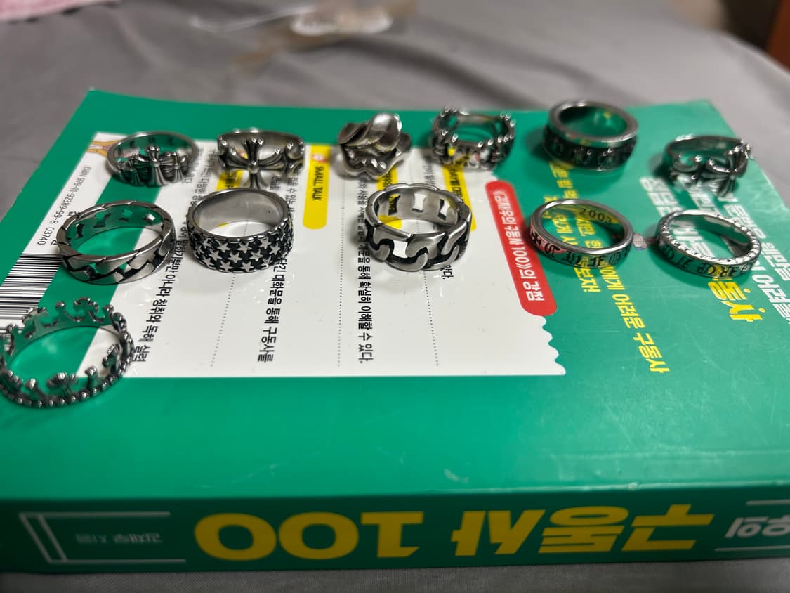 크롬하츠 스타일 써지컬 반지 일괄10만원 상품이미지1