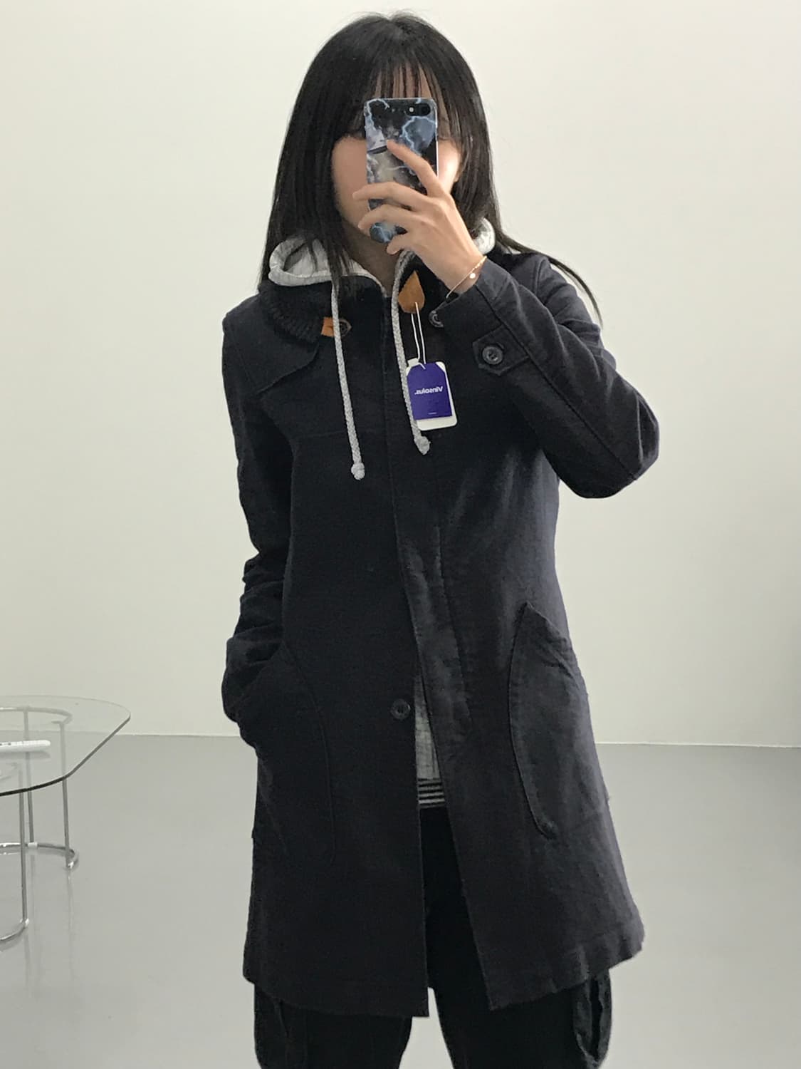 ZEPHYR 네이비 코트 상품이미지1