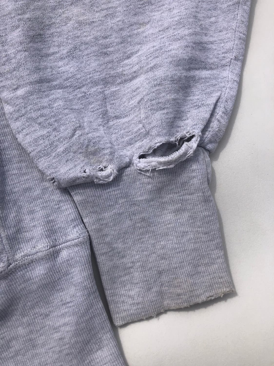 미국 빈티지 구제 멜란지 그레이 리버스위브 맨투맨 상품이미지9