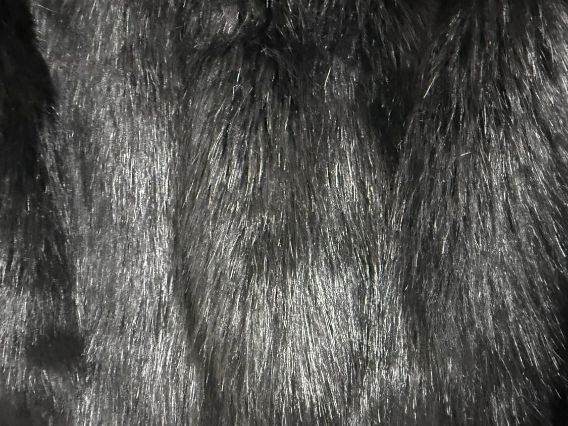 유니클로x카린 로이펠트 블랙 인조 모피 자켓 S 상품이미지5